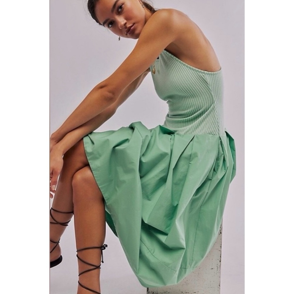 Free People Drops Of Venus Midi Dress in Meadow Sz XS BNWT - Picture 3 of 16
